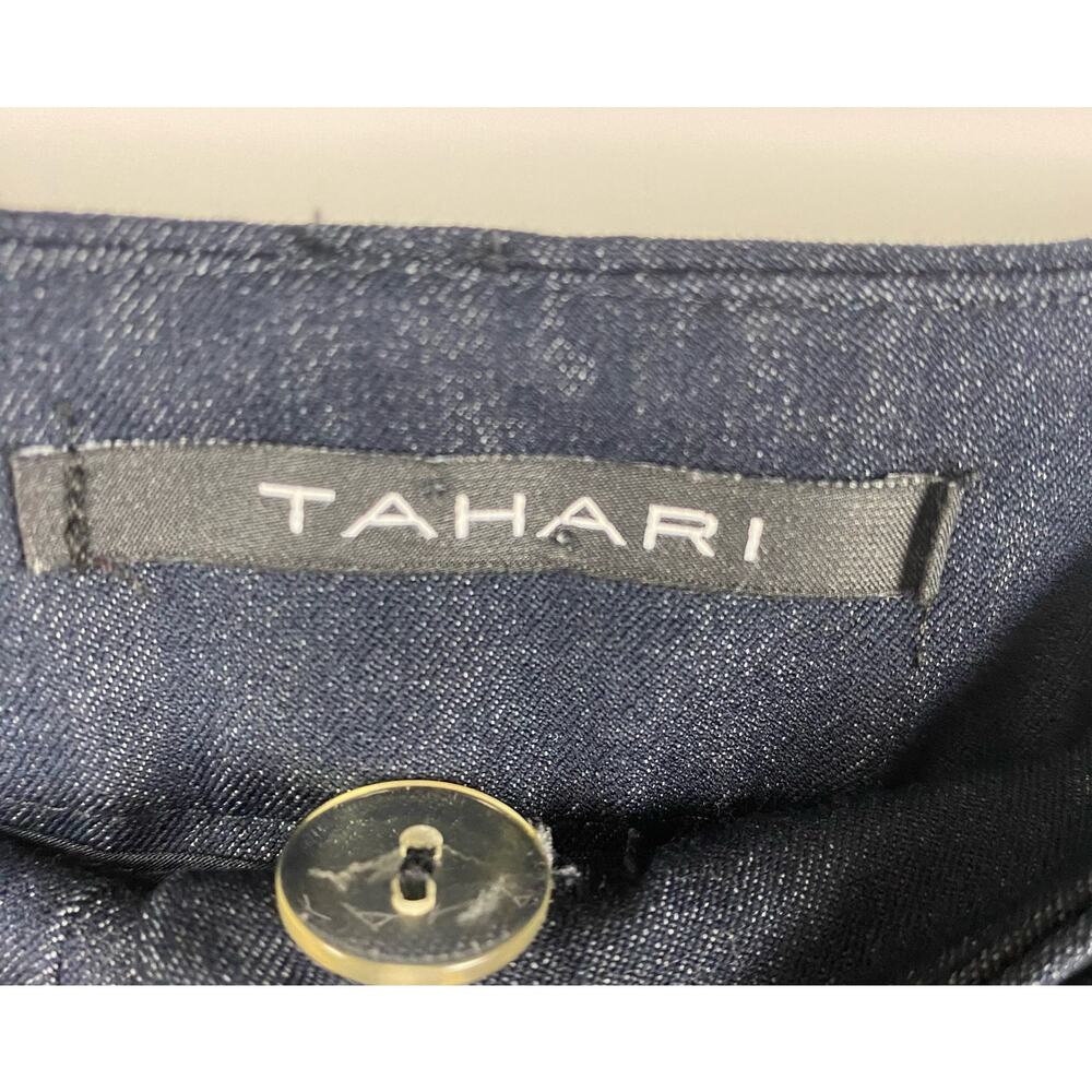 Tahari Navy Blue Lightweight Trouser Pants Womens Size 4 - Picture 6 of 11